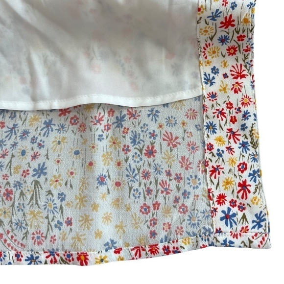 GAP Side Button Ditsy‎ Floral Wrap Midi Dress Size 2P Modest Church Prairie NWT - Picture 8 of 11